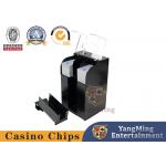 Customized Electric Black Card Shuffling Machine 8 Pair Texas Hold'Em Poker Card Shuffler for sale