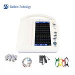 Medical Touch Screen 12 Channels Portable ECG Monitor With Builtin Printer for sale