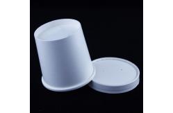 China White Compostable Soup Containers With Lid 16 Ounce Recyclable Paper Cups supplier