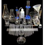Acidic Materials Lab Glass Bottles , Science Lab Glasses Low Thermal Conductivity for sale