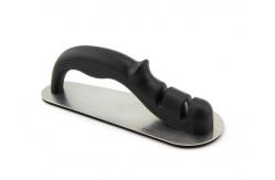 China Tungsten Ceramic Rod Black Two Step Knife Sharpener With Stabilization Bottom 177g supplier