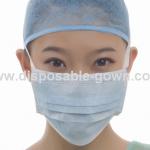 Single Use 3 Ply Meltblown Nonwoven Medical Tie On Face Mask for sale