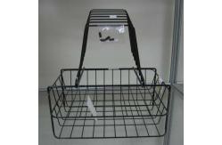 China Iron Wire Metal Magazine Stand , Two File Office Table Top Wire Display Racks supplier