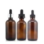 Dropper 60ml Boston Glass Bottles Amber Body For Massage Oil for sale