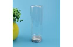 China PET Transparent Disposable Beverage Jar With Aluminum Cover supplier