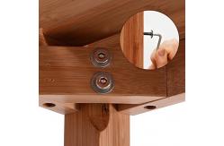China Indoor Bamboo Shower Benches Seat And Stools With Storage Shelf Unbreakable supplier
