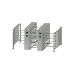 304 Stainless Steel Half Height Turnstile Gate IP55 Electronic Servo Motor Optional