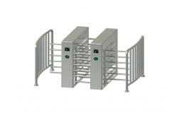 China 304 Stainless Steel Half Height Turnstile Gate IP55 Electronic Servo Motor Optional supplier