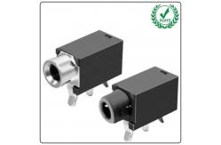 China Silver Tone / Black Audio Connector 3.5mm Pcb PJ30160 PJ3016C supplier