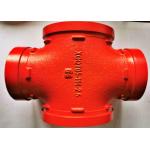 2.5Mpa Grooved Cross Tee Fire Fighting Pipe Fittings DIN2950 for sale