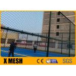 6FT 8FT 9 Gauge 50X50mm Diamond  Chain Link Security Fence Black PVC Coated for sale