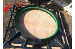 China Double Hinge And Double Closing Ductile Iron Manhole Cover 600*600mm C250 supplier