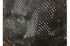China Sparkly Sequin Aluminum Mesh Fabric Pyramid Flake Jointed For Garment supplier