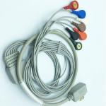 FDA Reusable 7 Lead Holter ECG Cable For Goford for sale