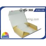 Collapsible Foldable Gift Box Cold Foil Chocolate Gift Box with ribbon decorated for sale