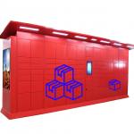 Coin Bill Card QR Payment Parcel Delivery Lockers With 22 Inch Screen for sale