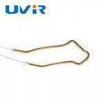 3D Type Element Tube Quartz Infrared Heating Lamp Tube Gold Coated for sale
