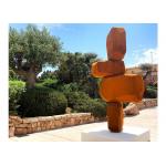 Rusty Corten Steel Abstract Metal Garden Sculptures for sale