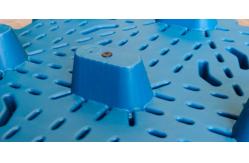 China Customization 1100*1100 Mm LDPE Blow Molding Plastic Pallets Single Faced supplier