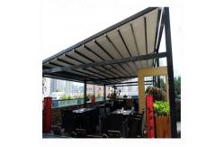 China Customized Waterproof Retractable Awning Aluminum PVC Pergola Roof Sunshade System supplier