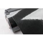 Black Slidable 6D Carbon Fiber Car Vinyl Wrap Roll Bubble Free SGS for sale