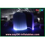 Inflatable Photo Booth Enclosure Customized Lighting Round Inflatable Photo Booth 3ml X 2mw X 2.3mh for sale
