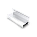 Shiny Silver Interior Sliding Window 6063 Aluminum Channel Extrusions for sale
