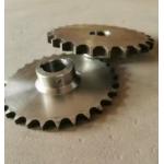 DIN Sprocket 24B 28B 32B Chain Wheel With 10mm Tooth And C45 Material