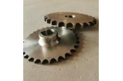 China DIN Sprocket 24B 28B 32B Chain Wheel With 10mm Tooth And C45 Material supplier