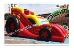 China Durable PVC Inflatable Car Dry Slides Toys Commercial Inflatable Slide supplier