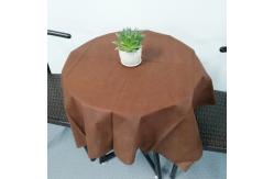 China Clear Spunbond PP Dot Style Non Woven Table Cover Tear Proof Oilproof supplier