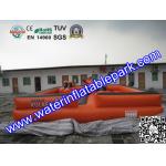 Orange Square Inflatable Gladiator Joust / Durable Inflatable Jousting Arena