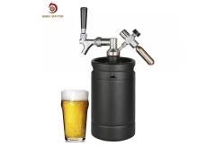 China Matte Black Pressurized Mini Keg , 2L 64oz Pressurized Beer Mini Keg System supplier