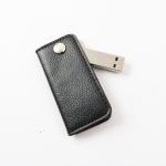 Portable Leather Cover Key Metal Usb Flash Drive  64GB 128GB 30MB/S for sale