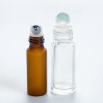 Matte Amber Glass Roller Bottles Bulk 3 Oz 10ml for sale