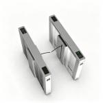 High Speed Flap Barrier Turnstile 1.2mm Thickness For Airport / Subway Entrances for sale