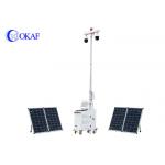 Solar CCTV Trailer Construction Site Mobile Video Surveillance Trailer Metal Material for sale
