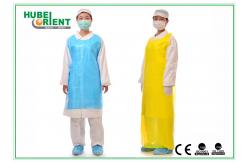 China Non Toxic Single Use 0.011 - 0.08mm PE Apron With Smooth Surface supplier
