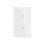 0.1mW Wifi Light Smart Switch 2 Gang Touch Wall On Off Waterproof for sale