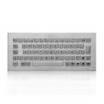 Dustproof Top Panel Mounting Stainless Steel Keyboard With USB Or PS2 Interface for sale