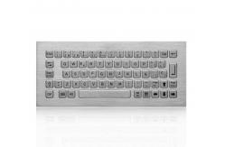 China Dustproof Top Panel Mounting Stainless Steel Keyboard With USB Or PS2 Interface supplier