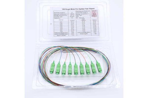 G657A SC APC Fiber Optic PLC Splitter For FTTx Systems