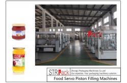 China Volumetric Apple Jam Bottle Liquid Filling Machine Automatic Servo Motor Driving supplier