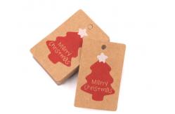 China Recyclable PDF Kraft Paper Hang Tags Swing For Christmas Gifts supplier