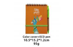 China 70Shts 153g Spiral Coil Notebook , 70gsm Elastic Band Notebook With Paper Pen supplier
