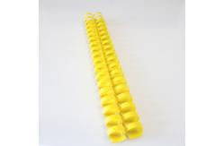 China 21 Loops Plastic Comb Binding 4mm Rings Loose Leaf Round supplier