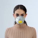 Customized Disposable Dust Mask , FFP1/ FFP2 Cup Mask With Valve for sale