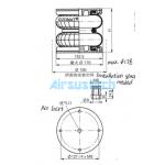 115MM Stroke Air Bellow Norgren PM/31062 Convoluted Air Spring Dunlop 6''×2 for sale
