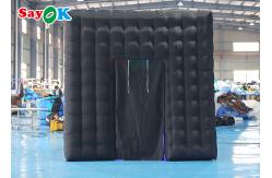 China Oxford Cloth LED Inflatable Photo Booth Double Middle Door Camera Booths supplier