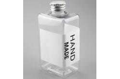China Square Clear Juic Plastic Beverage Bottles With Lids PETG ODM Silk Screen Printing supplier